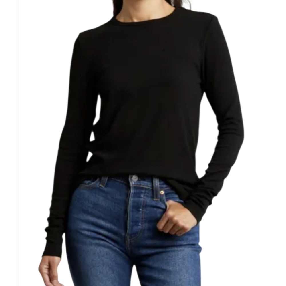 ATM Anthony Thomas MelilloCrewneck Long Sleeve Tee Black